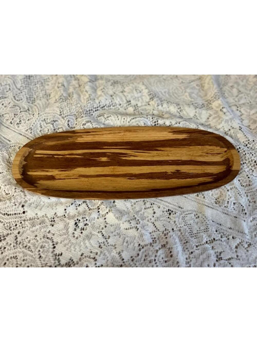 Wooden Bamboo Decorative Tray with Natural Grain Pattern